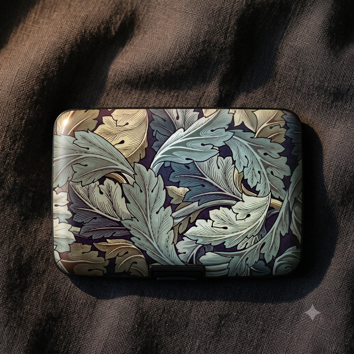 William Morris Acanthus RFID armored wallet, additional view