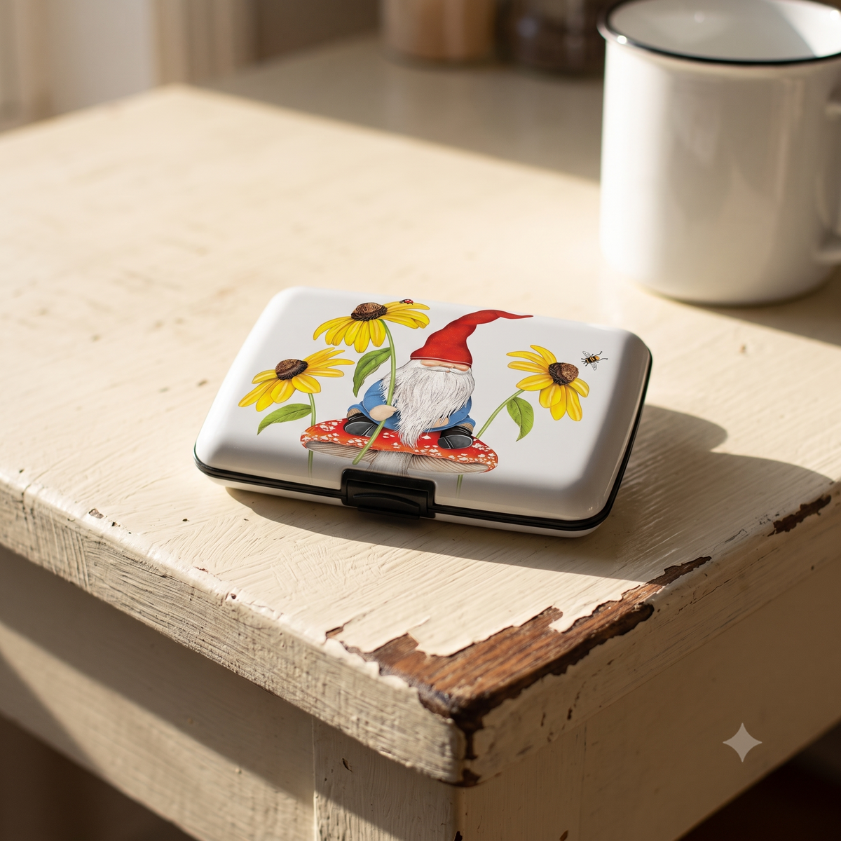 Mary Lake-Thompson Gnome & Mushroom RFID armored wallet, additional view