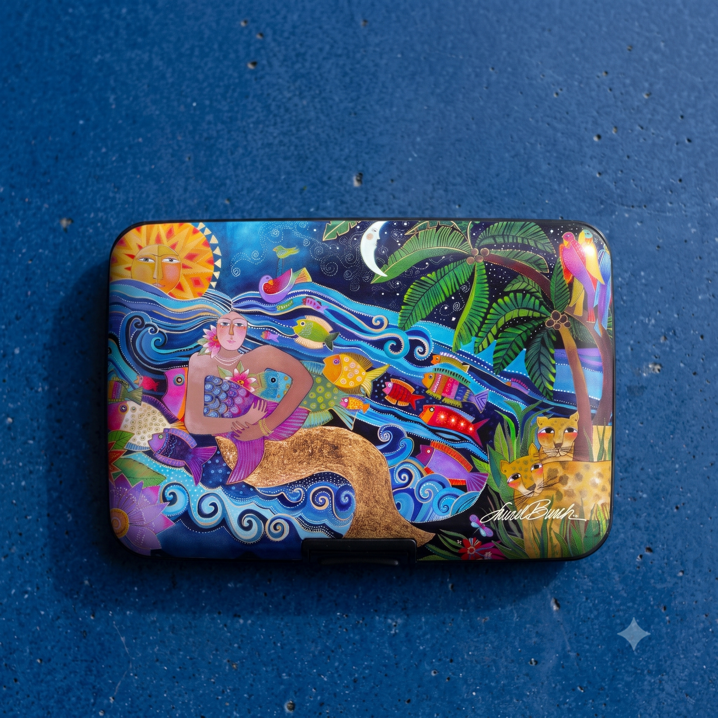 Laurel Burch Sea Goddess RFID armored wallet, additional view