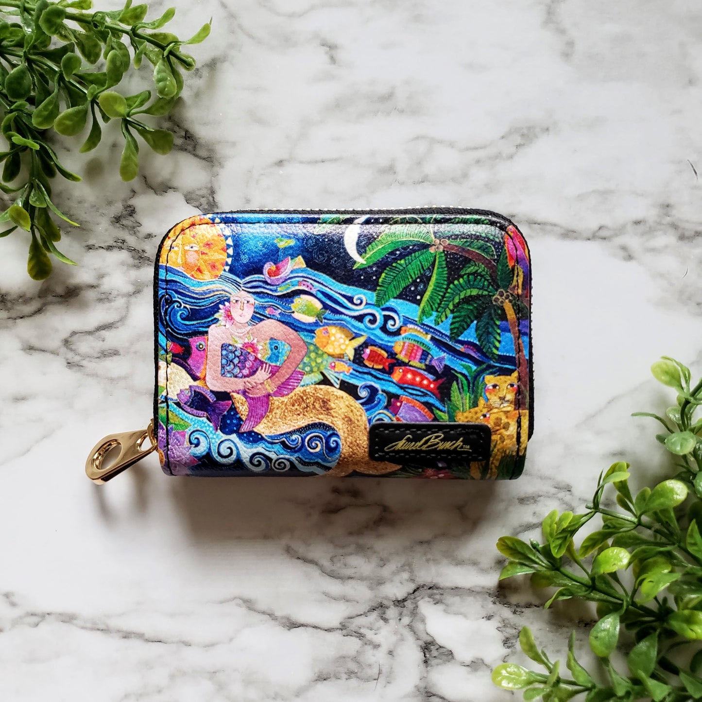 Laurel Burch Sea Goddess RFID Zipper Wallet