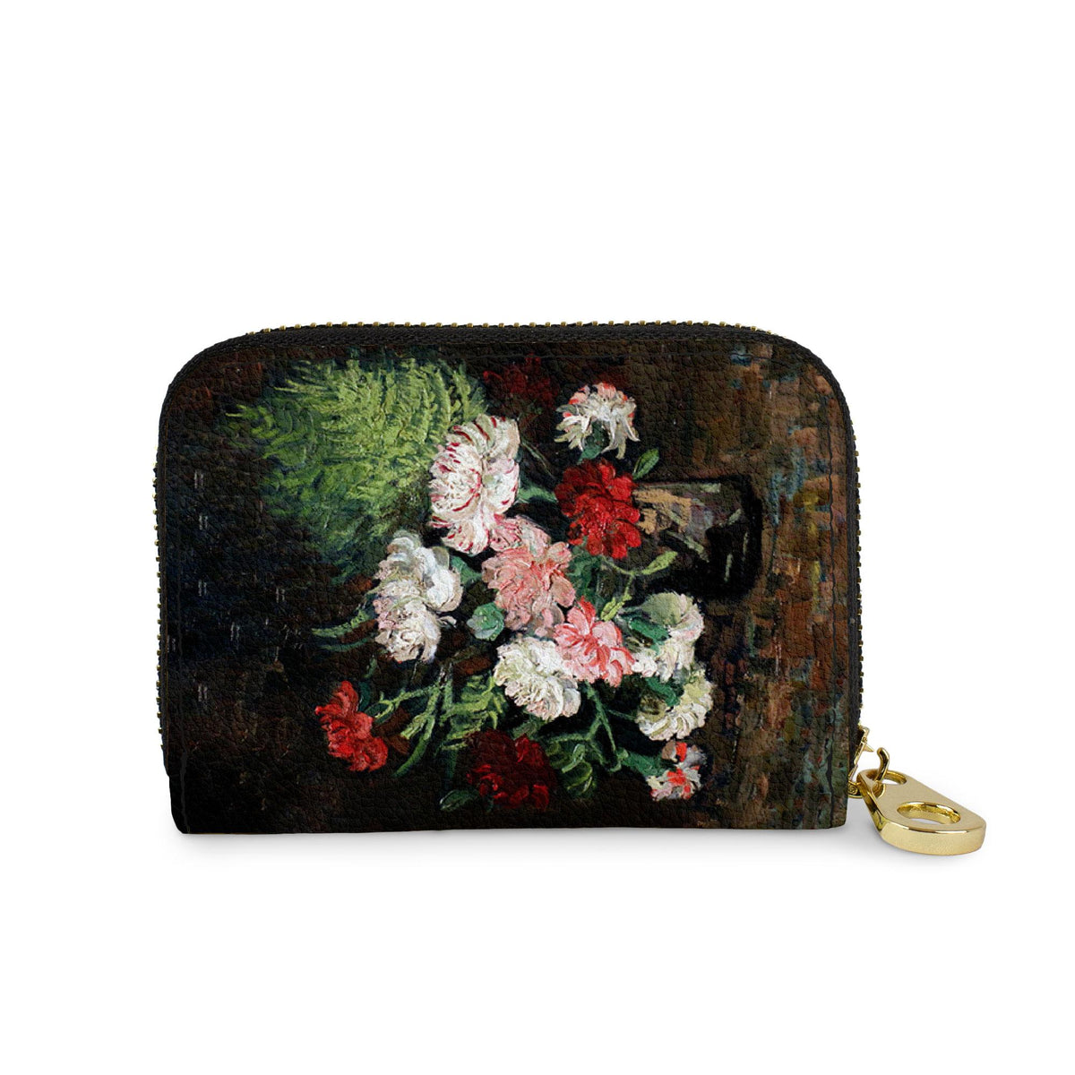 Van Gogh Carnations RFID zipper wallet
