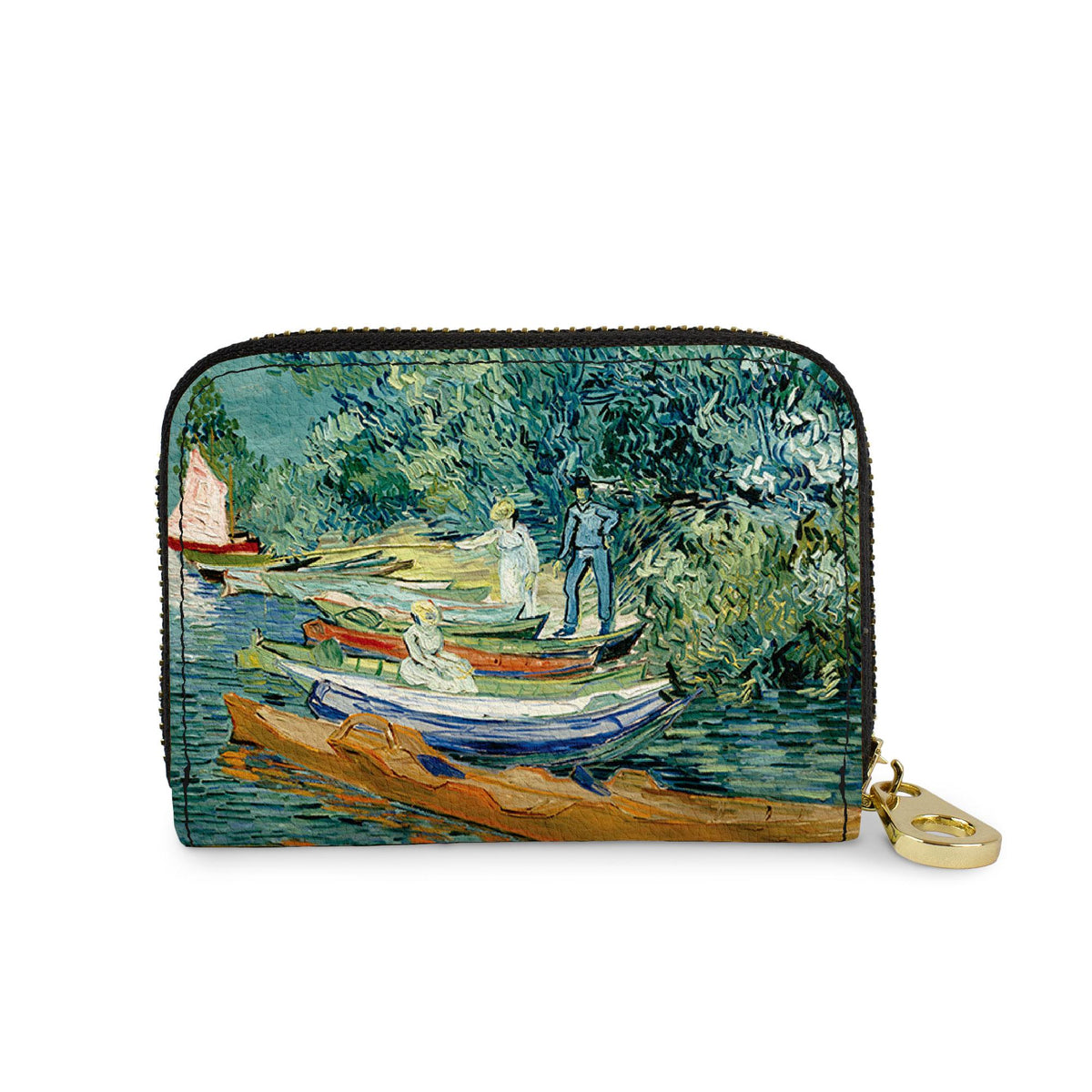 Van Gogh Bank of the Oise RFID zipper wallet