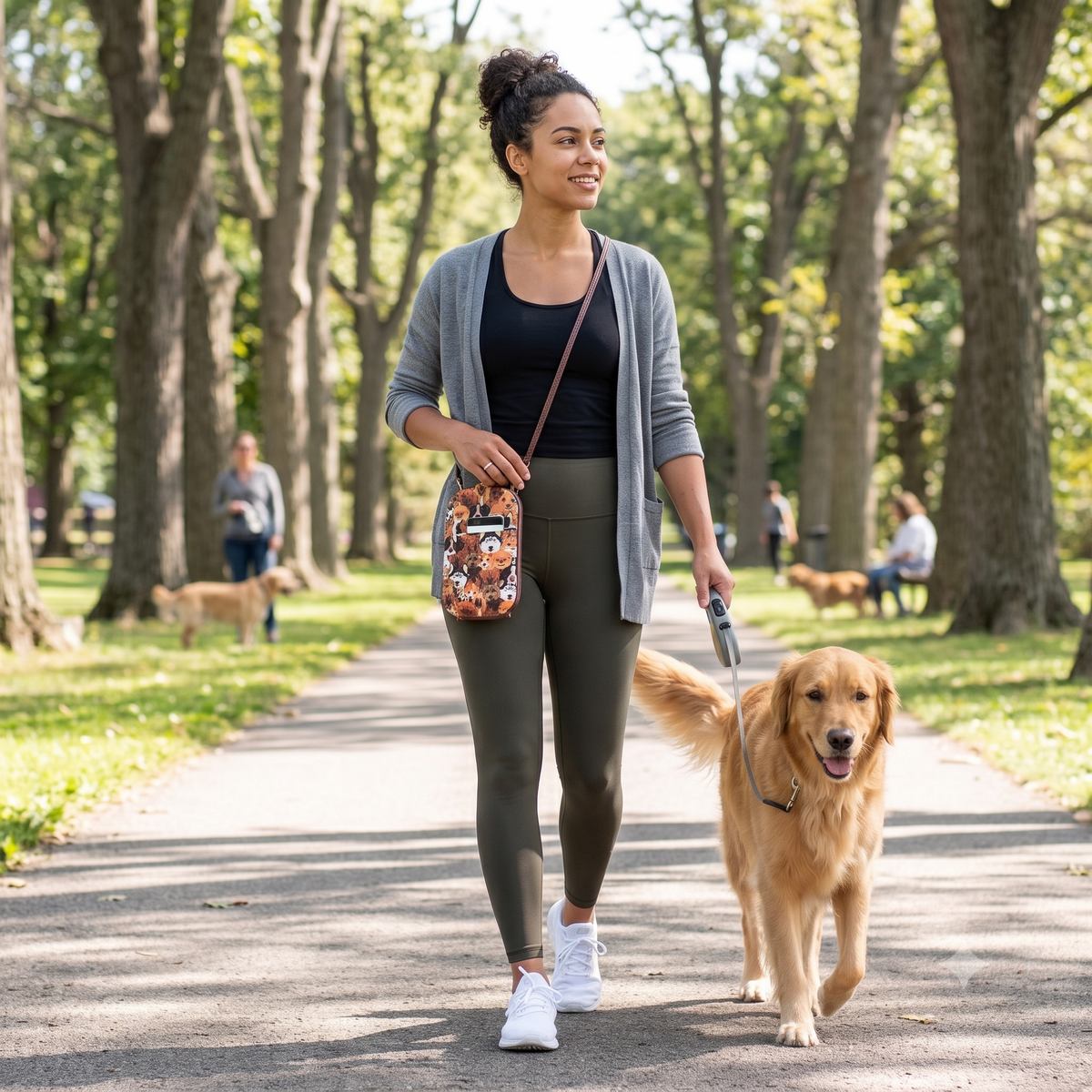 Canine Cousins dog print crossbody bag