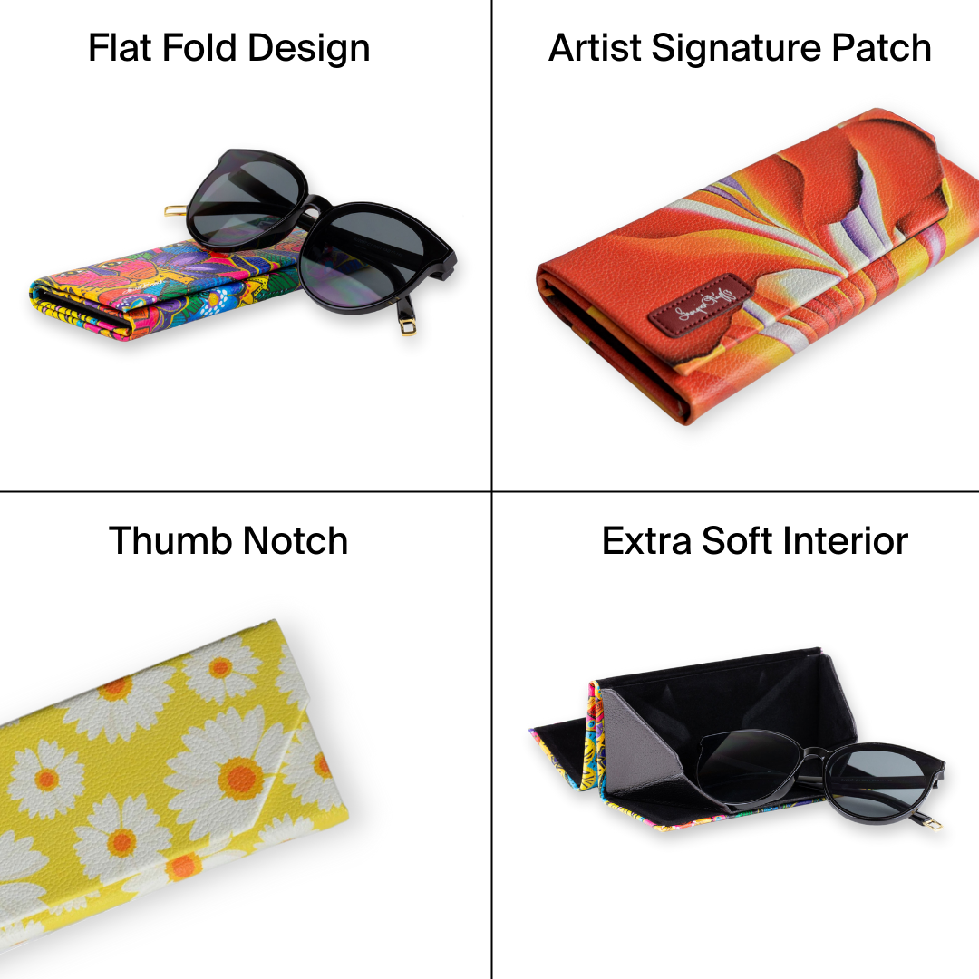 Laurel Burch Balinese Woman Eyeglass & Sunglasses Case