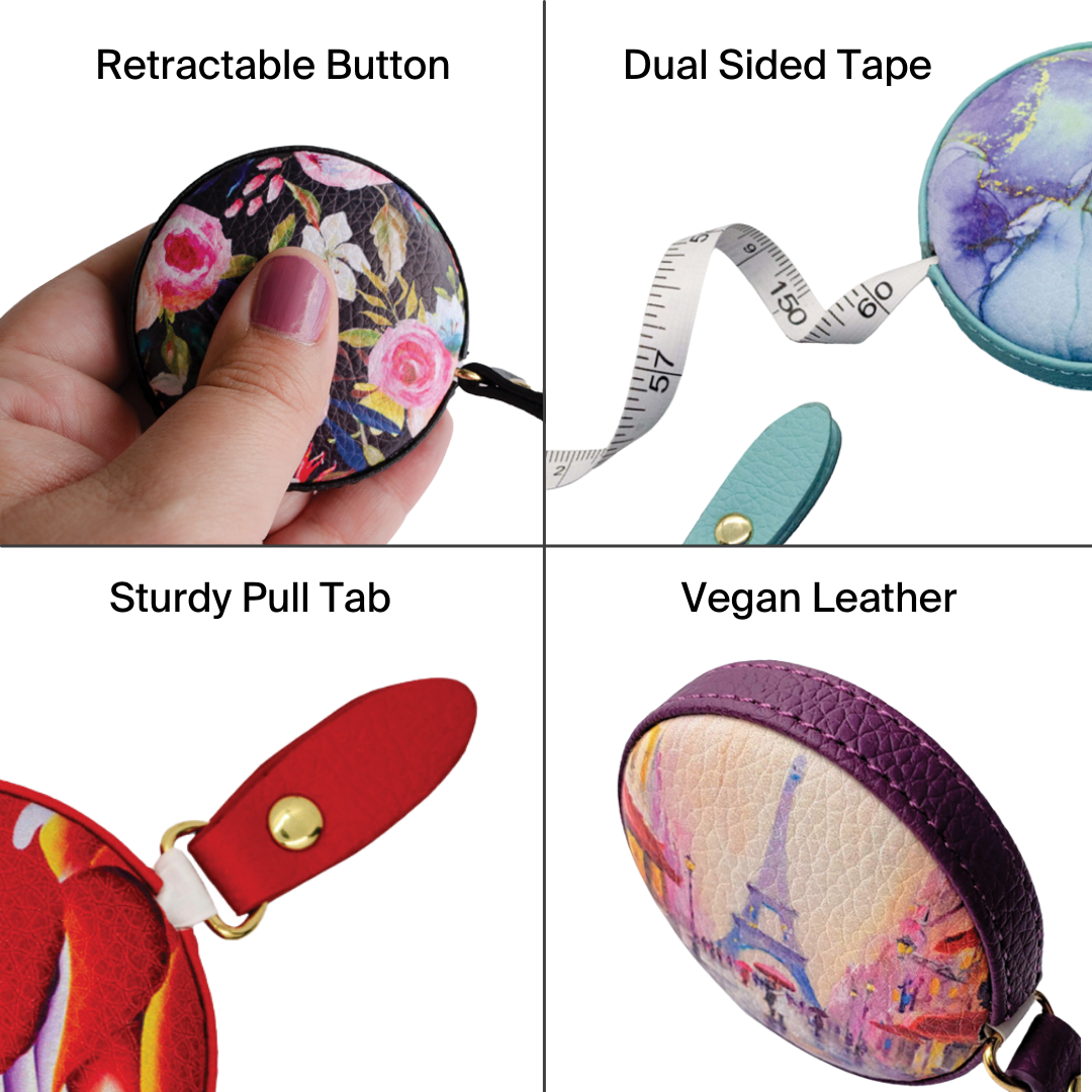 Art Glass Stargazer Lily Tape Measure