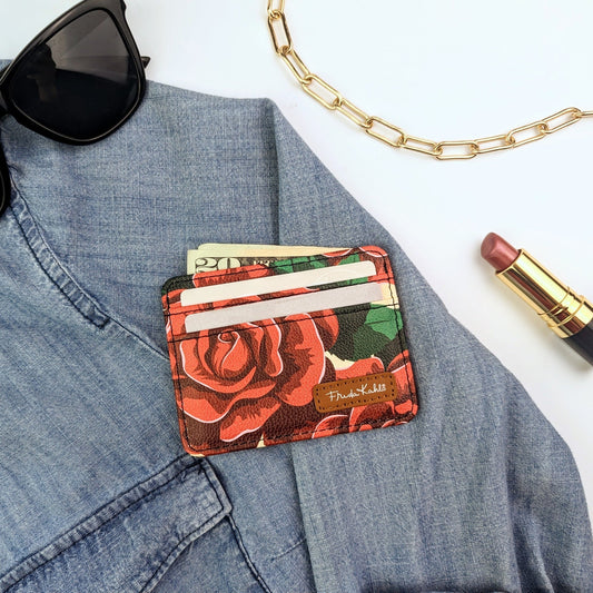 Frida Kahlo Rose Slim Wallet