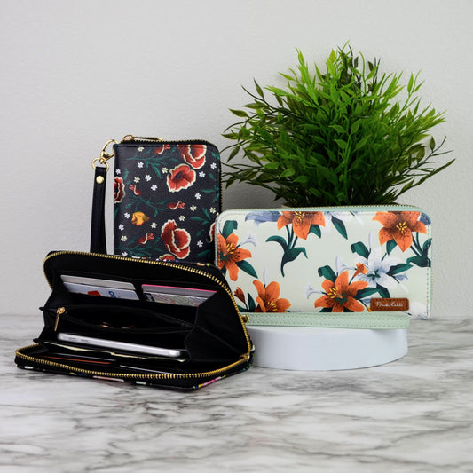 Frida Kahlo Tiger Lily Wristlet Wallet