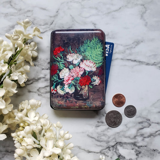 Van Gogh Carnations RFID Blocking Wallet