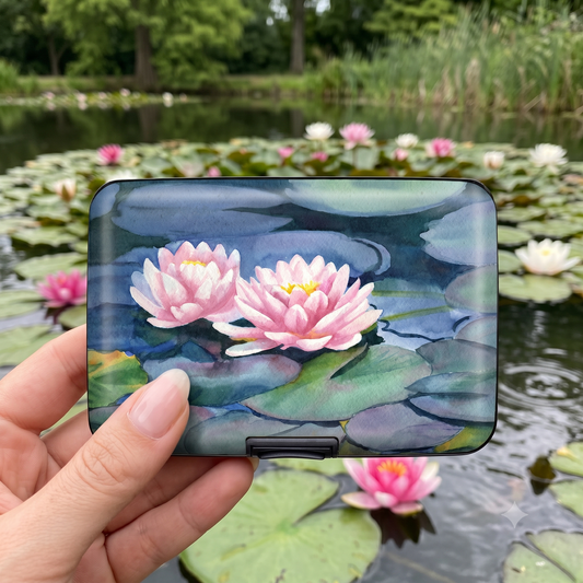 Water Lily RFID Blocking Wallet