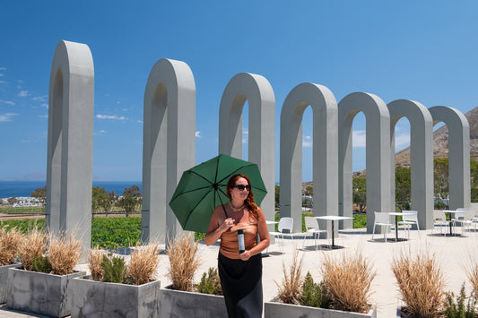 Winery Hopping in Santorini: Shade That Belongs at the Vineyard