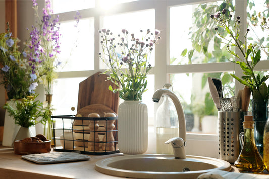 Brighten Your Kitchen with Potted Plants: A Cheerful Start to Your Day