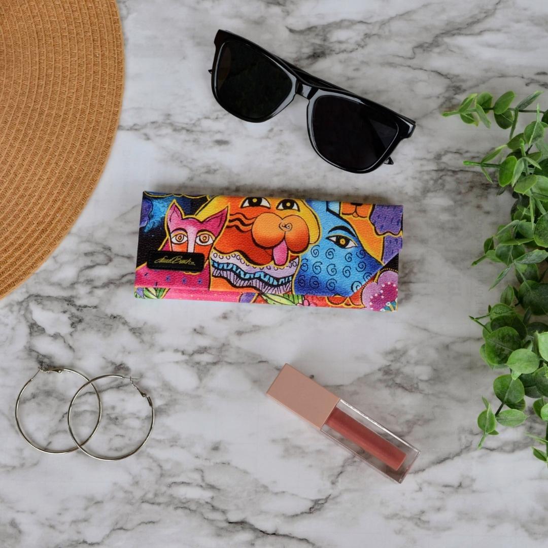 Laurel Burch Dogs & Doggies Eyeglass & Sunglasses Case