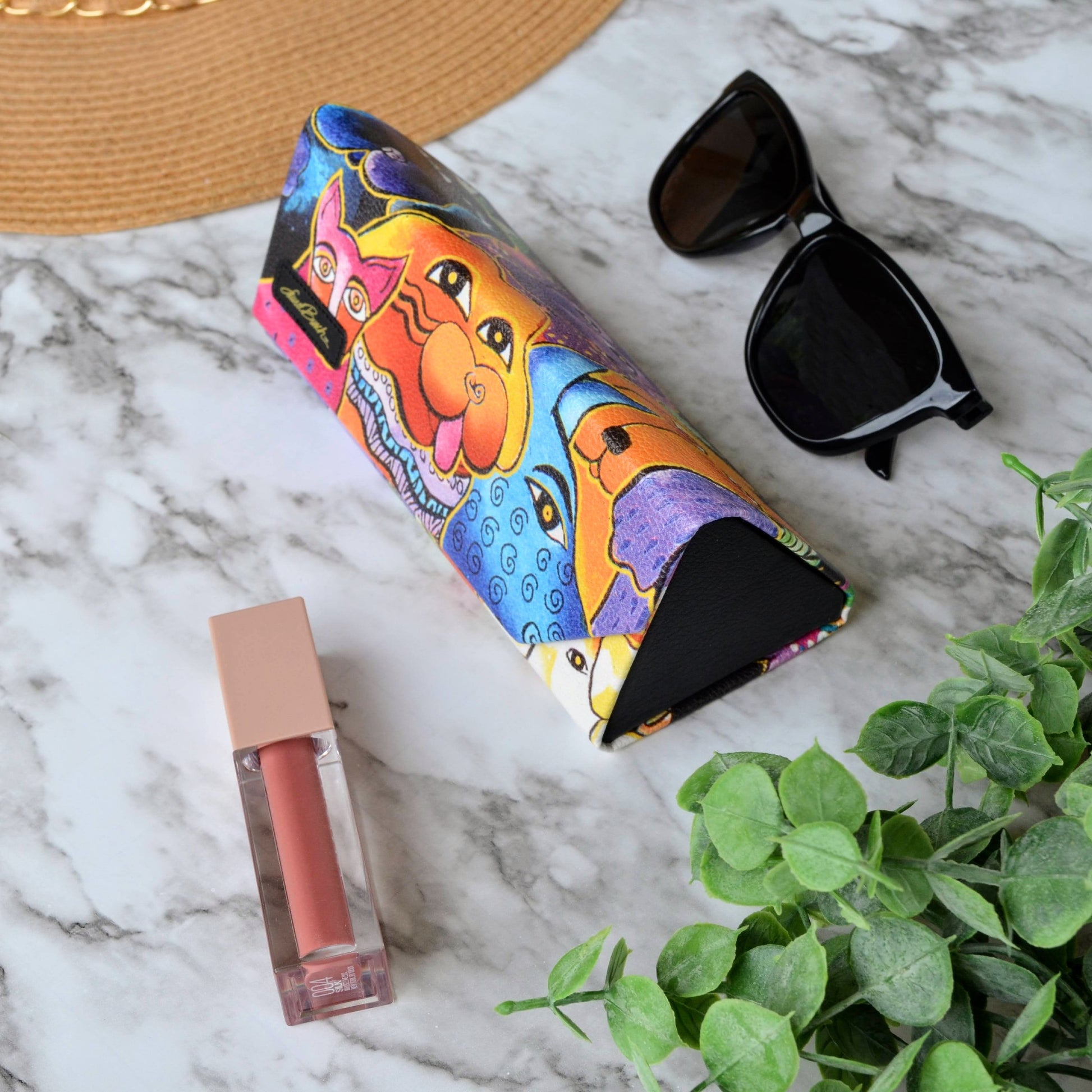 Laurel Burch Dogs & Doggies Eyeglass & Sunglasses Case