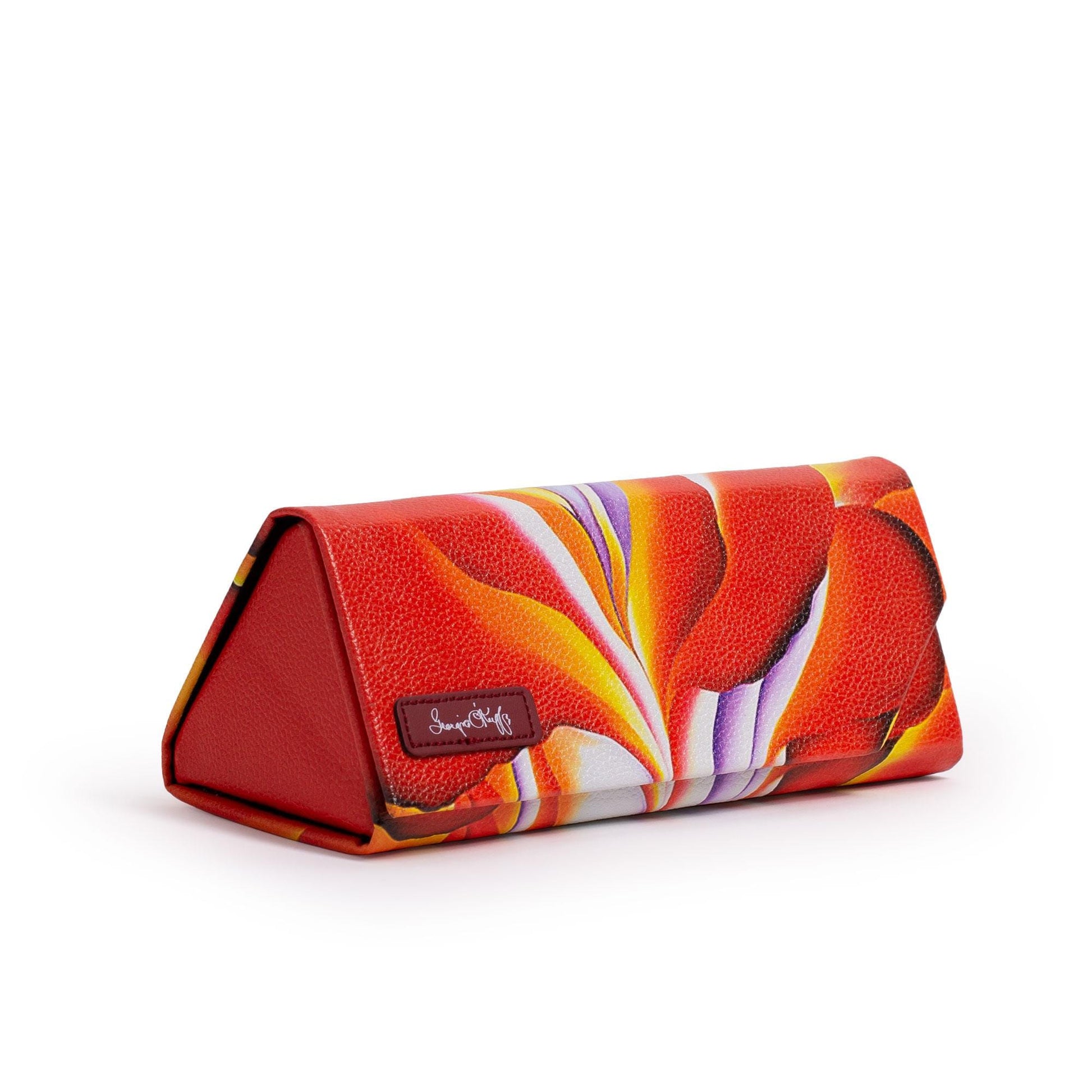 Georgia O'Keeffe Red Canna eyeglass and sunglasses case