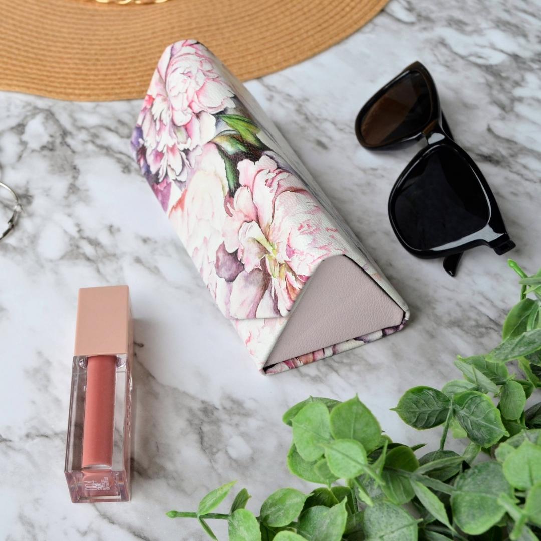Peonies Eyeglass & Sunglasses Case