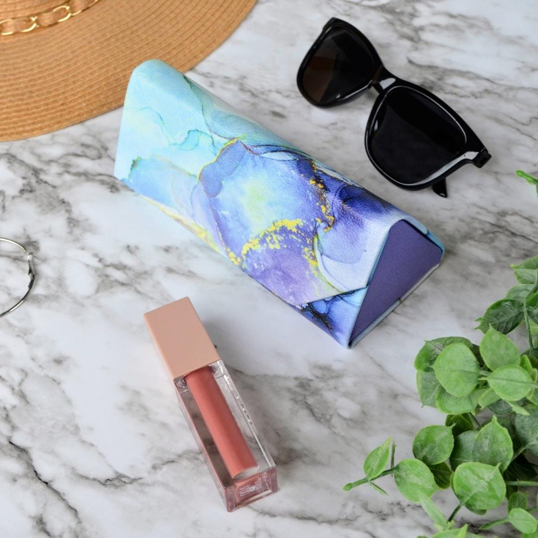 Blue Marble Eyeglass & Sunglasses Case