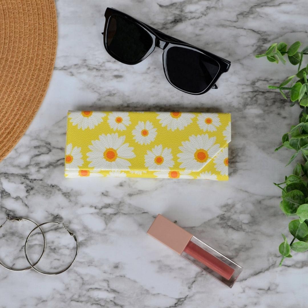 Yellow Daisies Eyeglass & Sunglasses Case