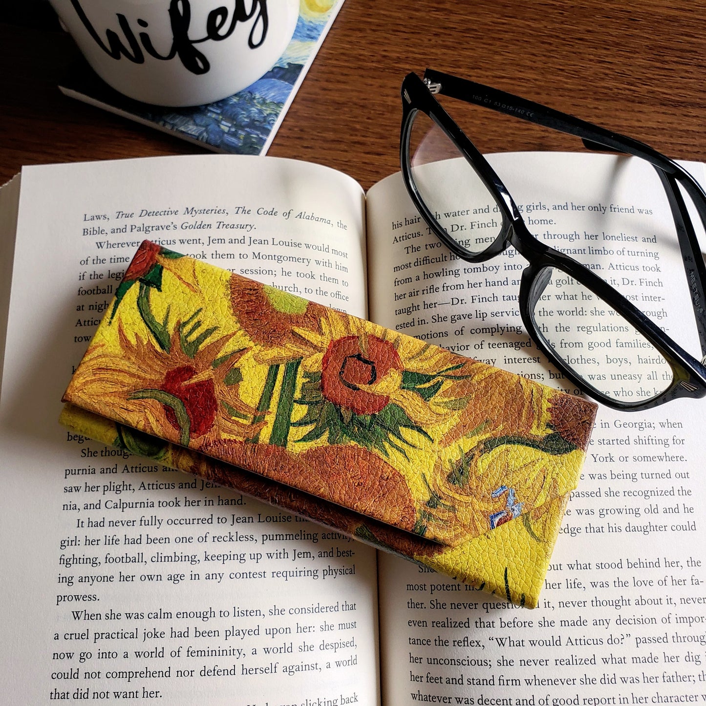 Van Gogh Sunflowers Eyeglass & Sunglasses Case