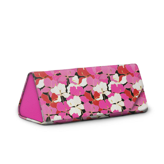 Enameled orchids eyeglass case