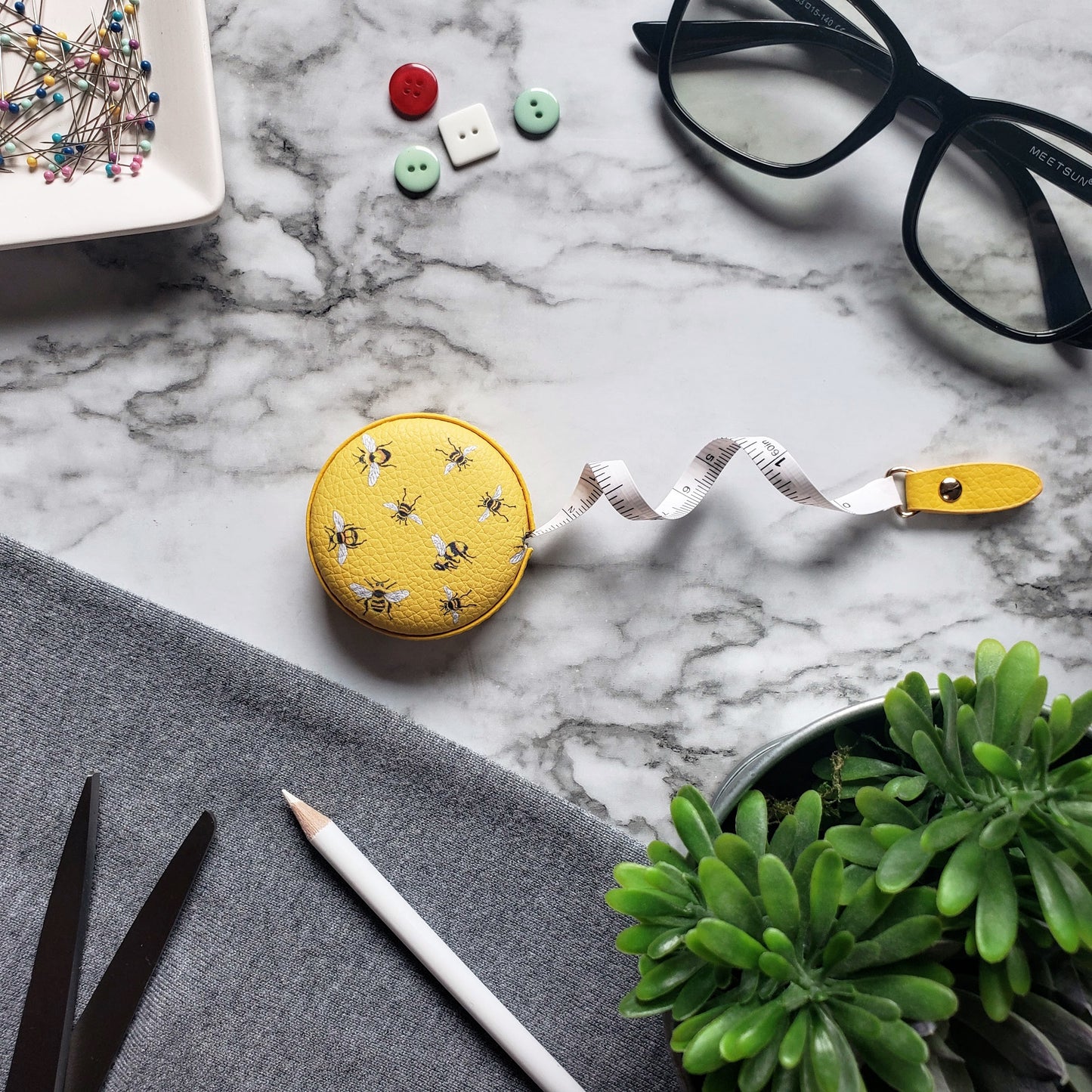 Mary Lake-Thompson Bees Tape Measure