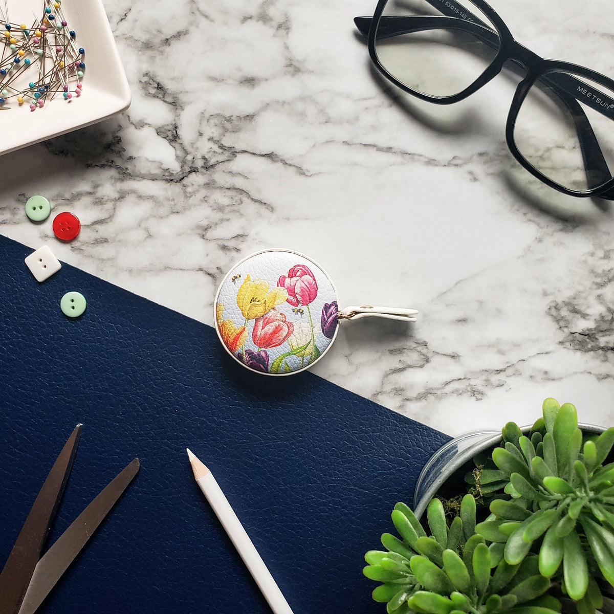 Mary Lake-Thompson Tulips Tape Measure
