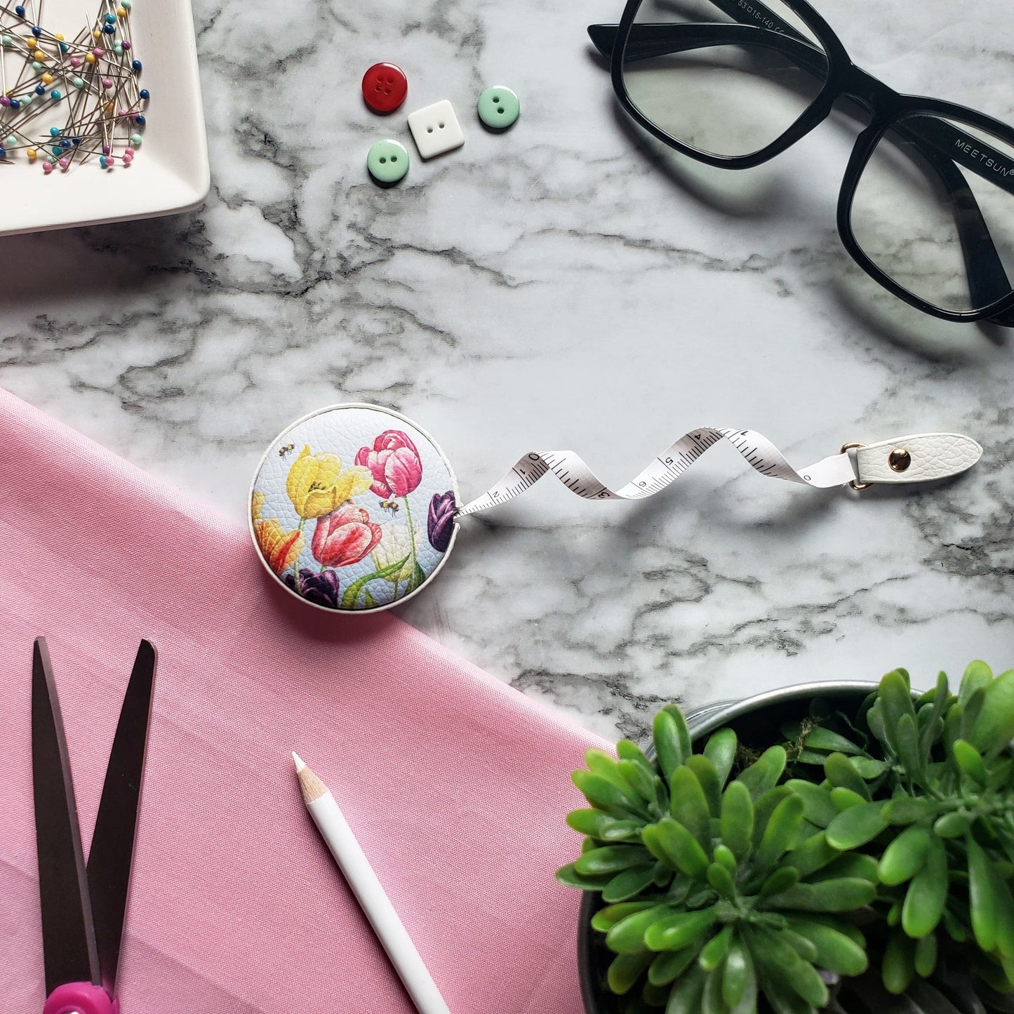 Mary Lake-Thompson Tulips Tape Measure