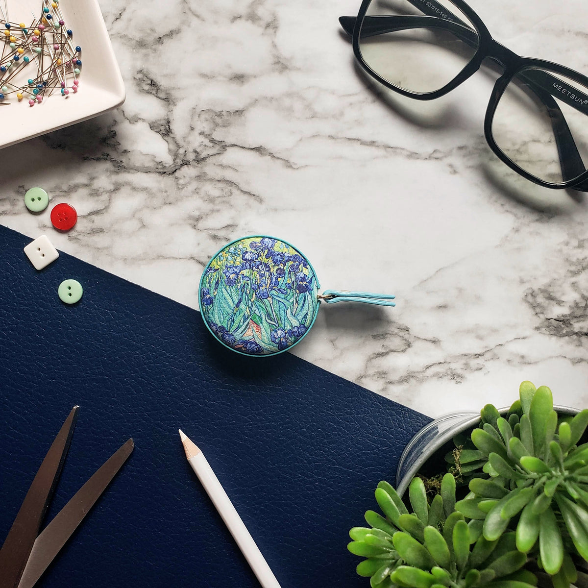Van Gogh Irises Tape Measure