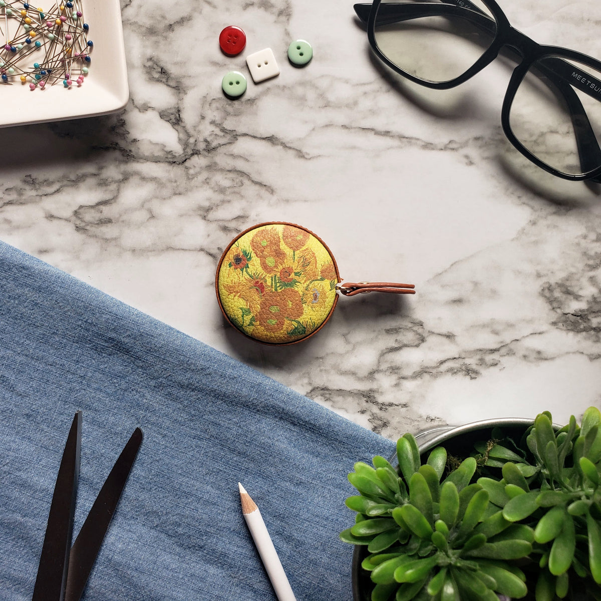 Van Gogh Sunflowers Tape Measure