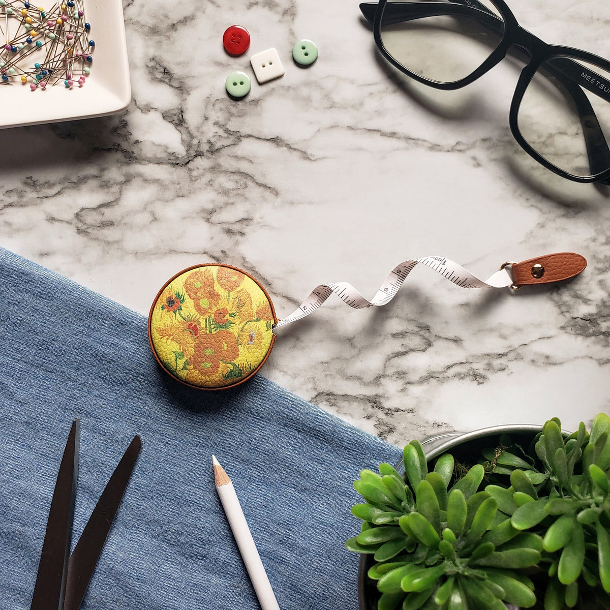 Van Gogh Sunflowers Tape Measure