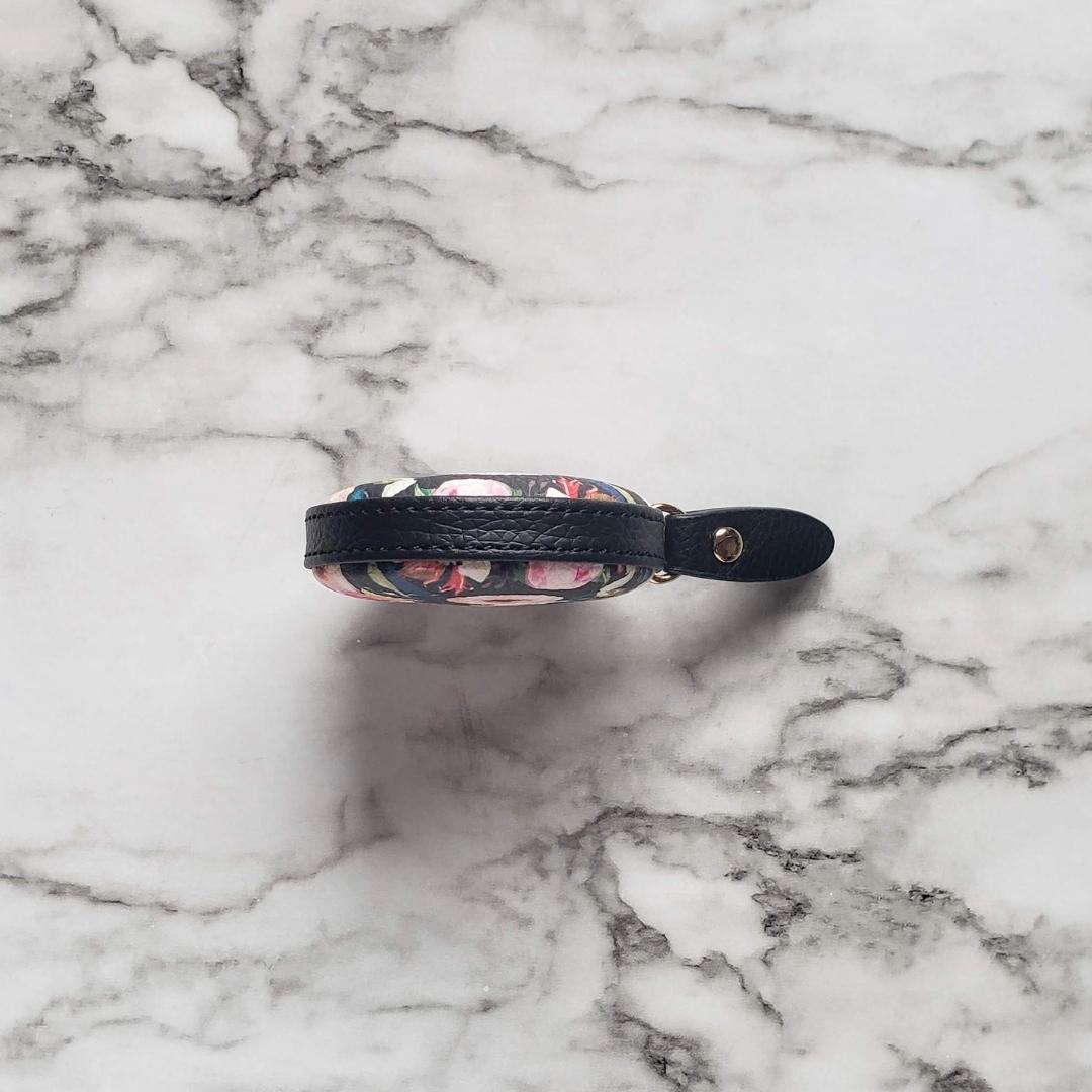 Floral on Black Tape Measure