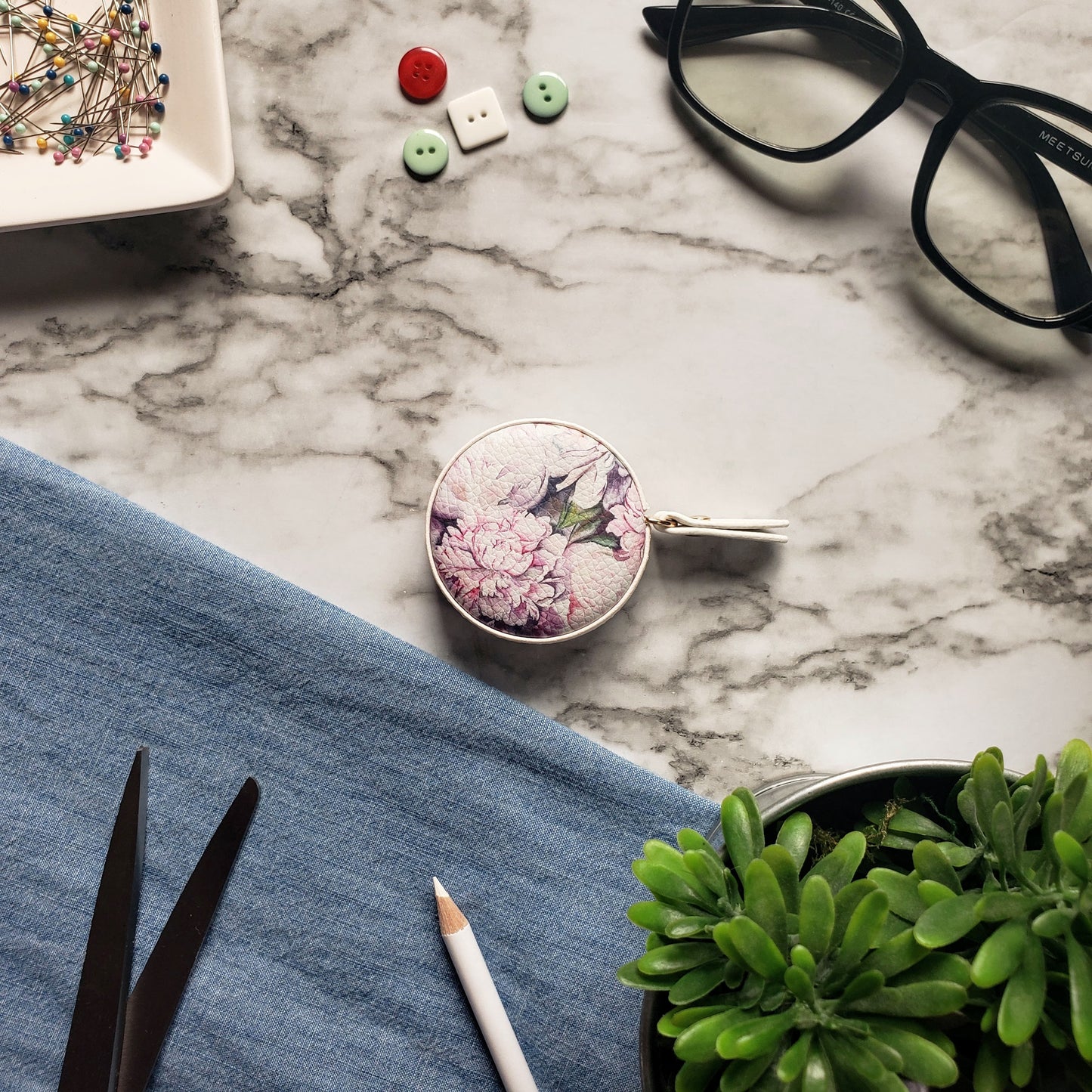 Peonies Tape Measure
