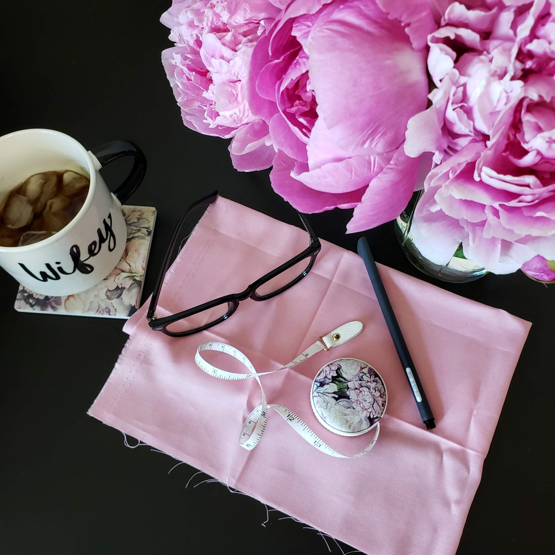 Peonies Tape Measure