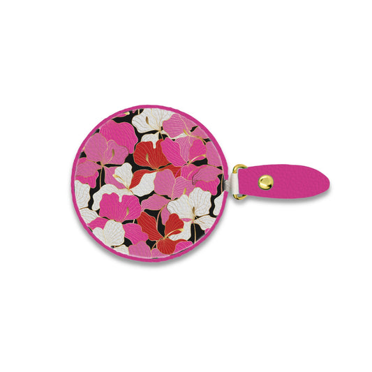 Enameled orchids tape measure