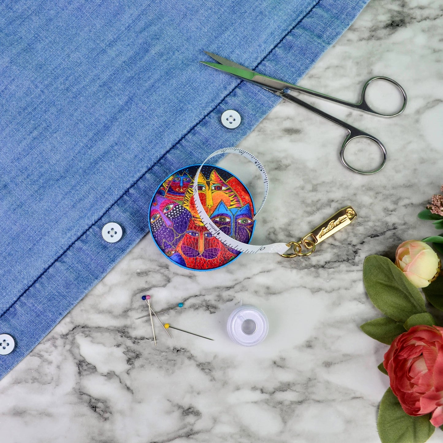 Laurel Burch Fantasticats Tape Measure