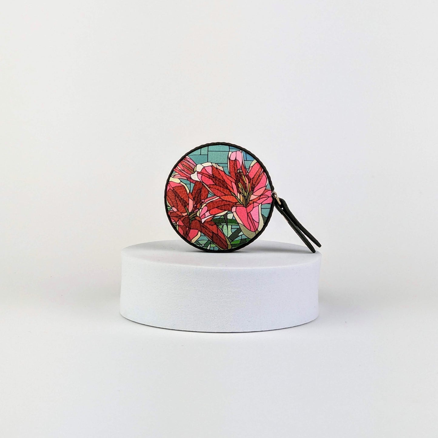 Art Glass Stargazer Lily Tape Measure