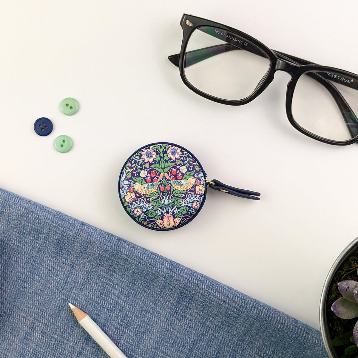 William Morris Strawberry Thief Tape Measure
