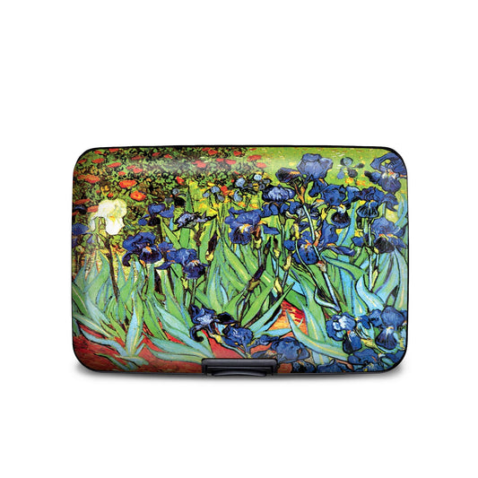 Van Gogh Irises RFID armored wallet