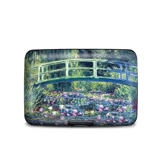 Monet Japanese bridge water lilies RFID armored wallet