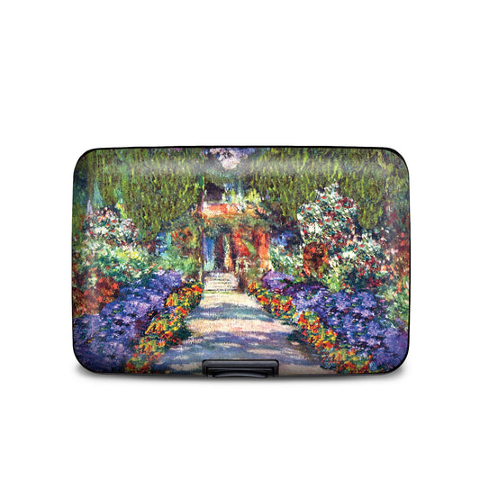 Monet garden at Giverny RFID armored wallet