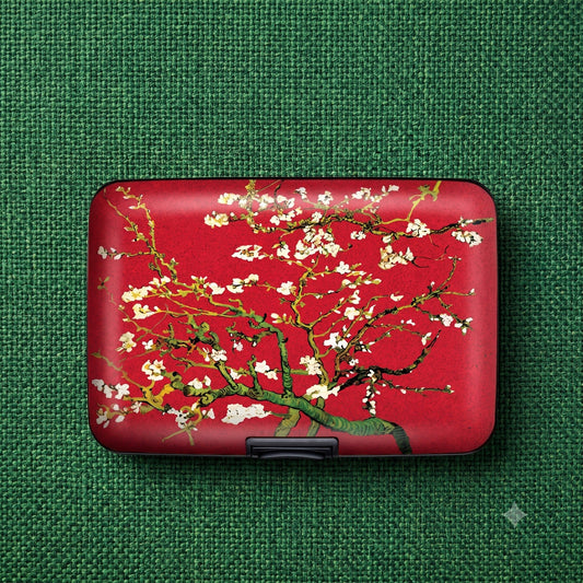 Van Gogh blossoms RFID armored wallet, styled