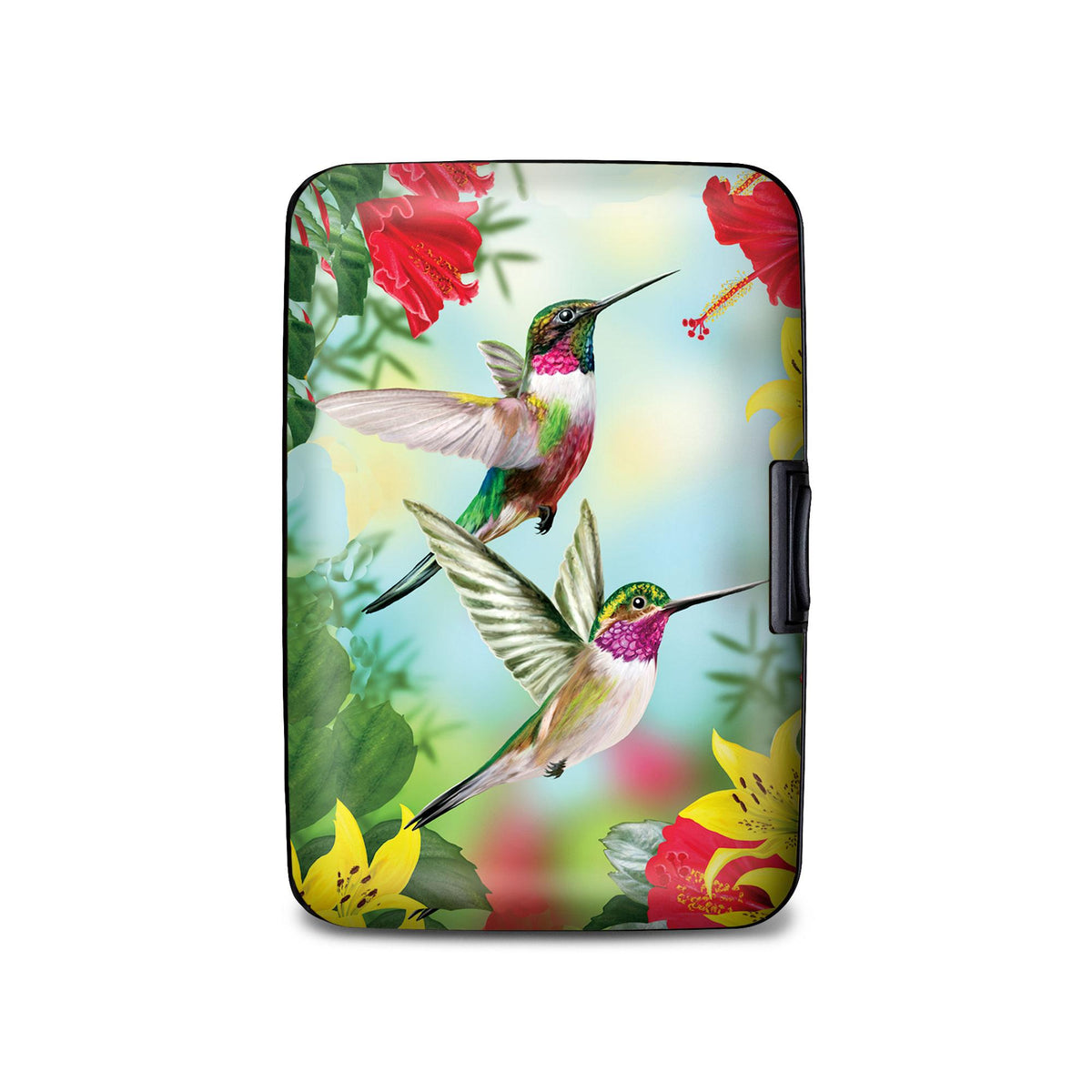 Hummingbird Red RFID armored wallet