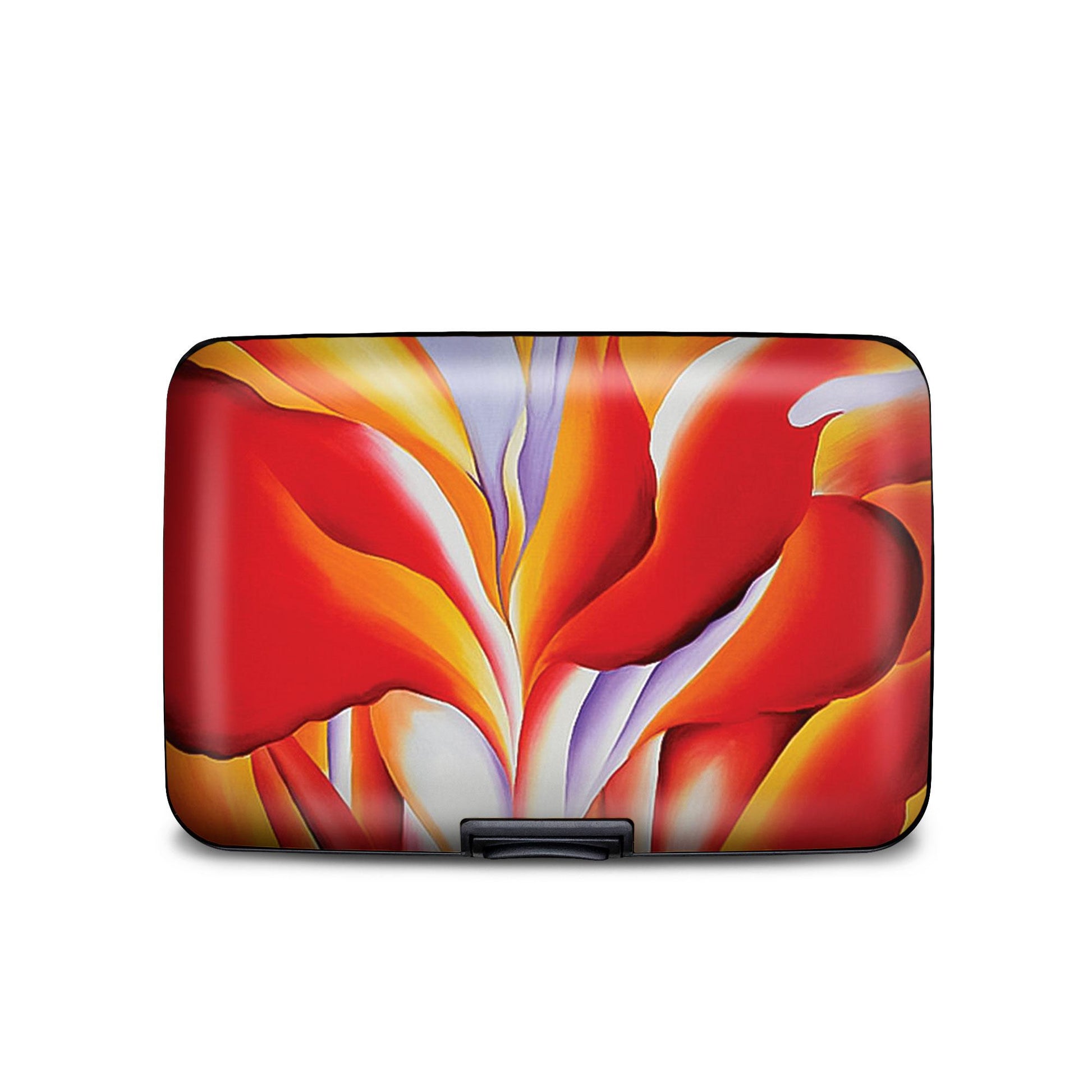 Georgia O'Keeffe Red Canna RFID armored wallet
