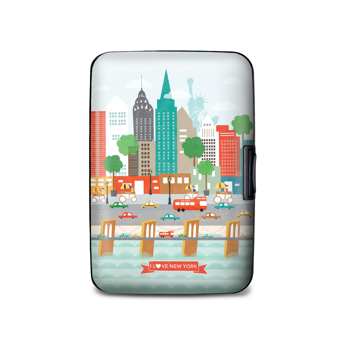 New York Cityscape RFID armored wallet