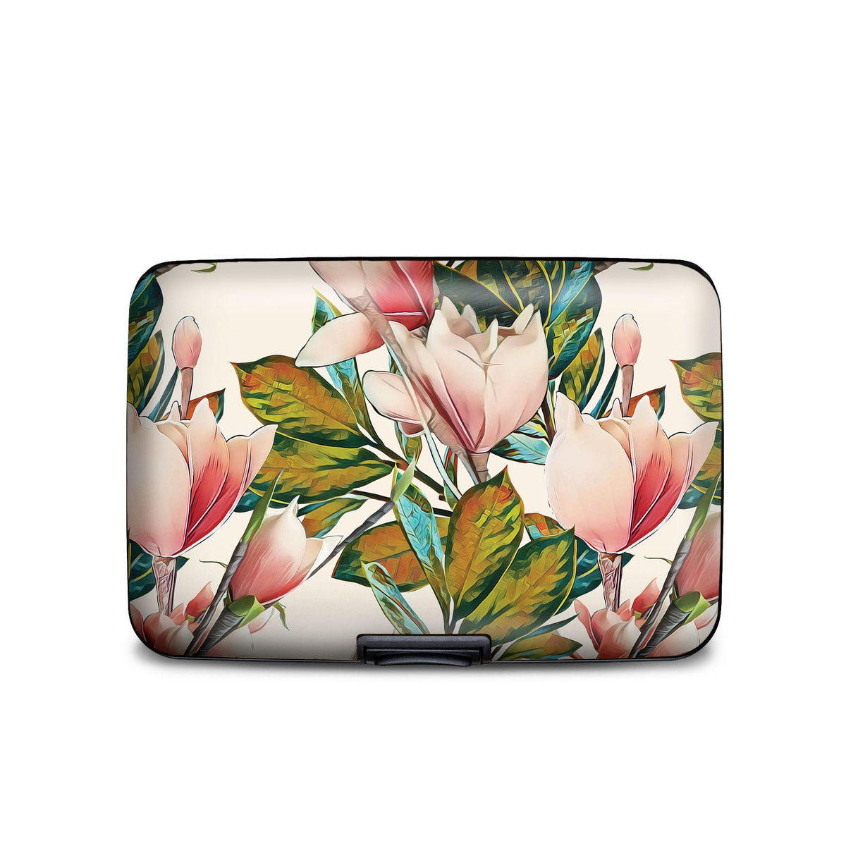 Magnolias RFID armored wallet