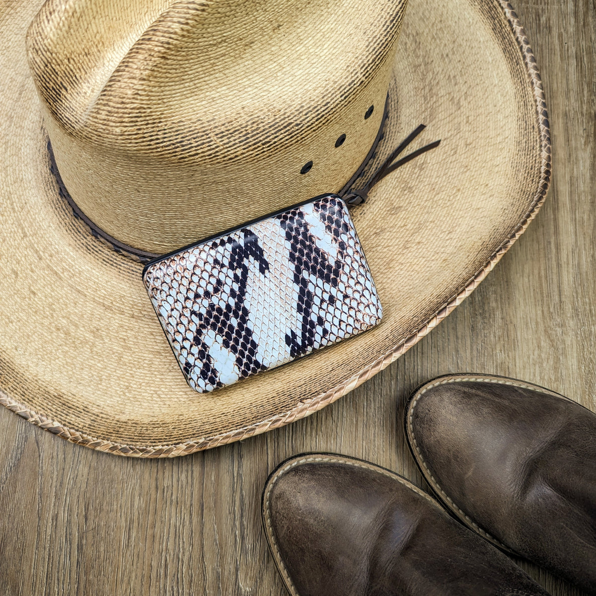 Snake Skin RFID Armored Wallet