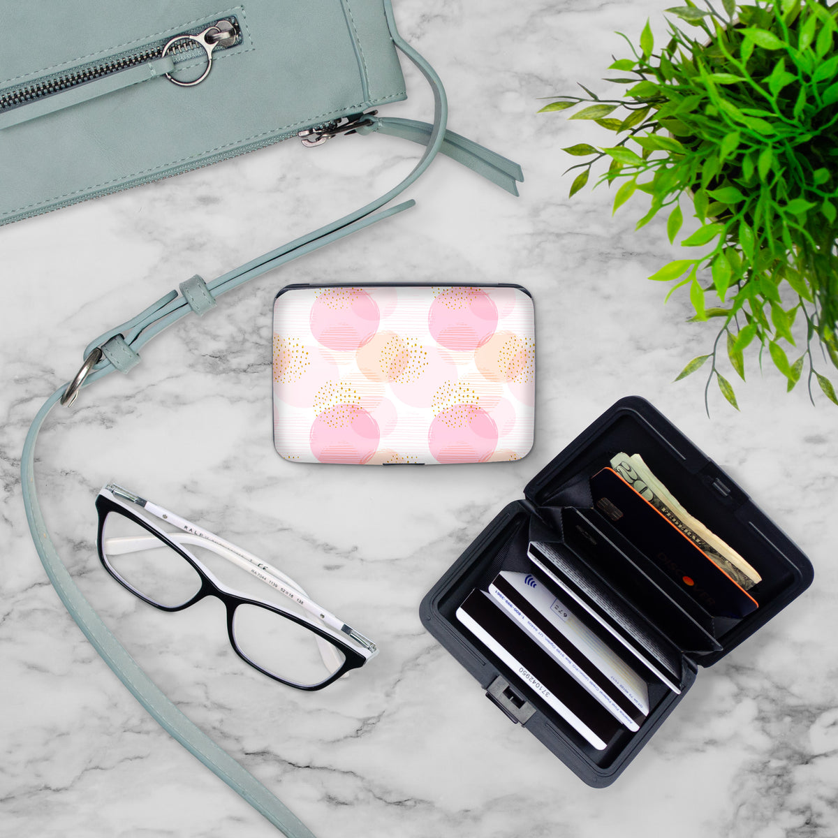 Pink Bubblegum RFID Armored Wallet