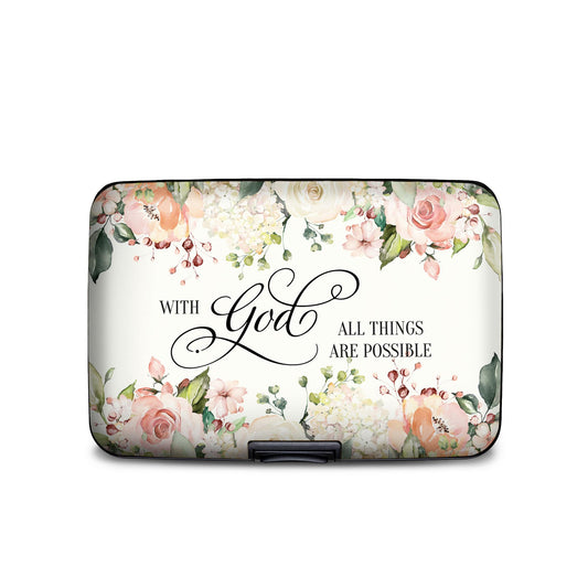 All Things Are Possible RFID armored wallet