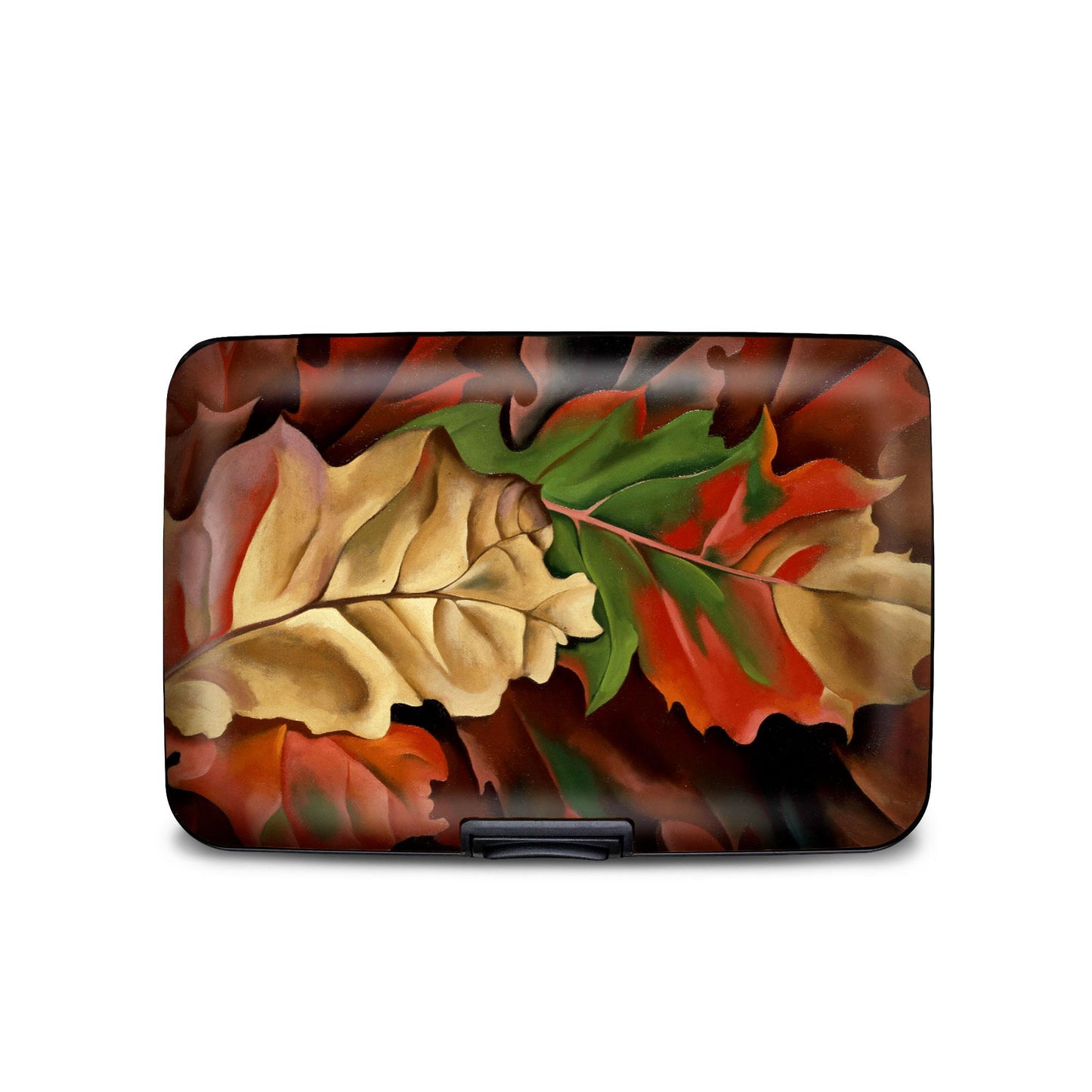 Georgia O'Keeffe autumn leaves RFID armored wallet