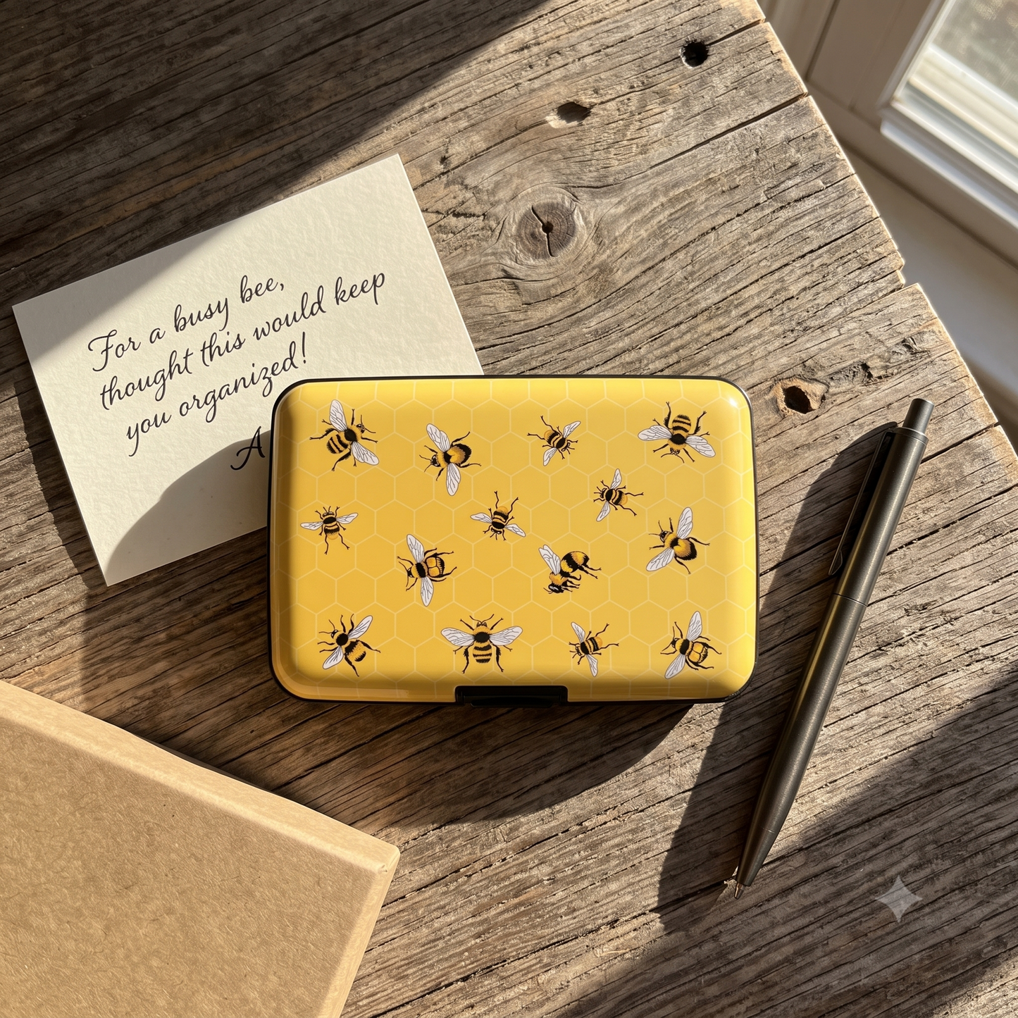 Mary Lake-Thompson Bees RFID armored wallet