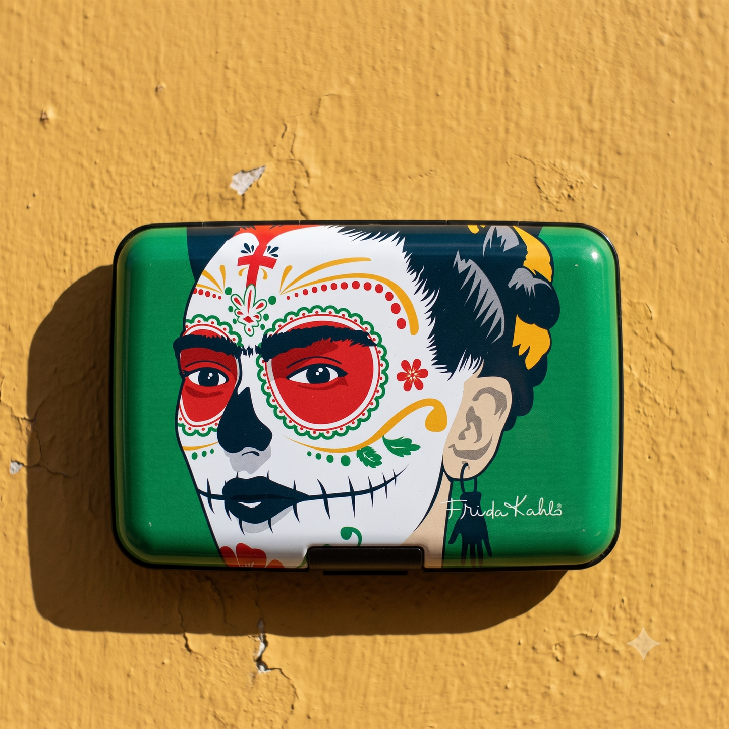 Frida Kahlo Sugar Skull RFID armored wallet, additional view